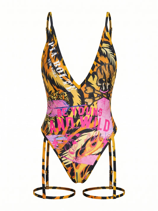 PIA BOLTE® Badeanzug - Miami Tiger