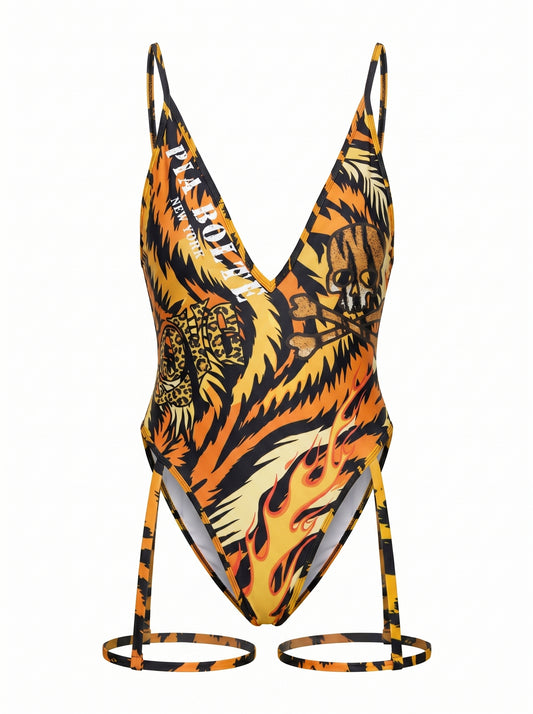PIA BOLTE® Badeanzug - Sexy Tiger