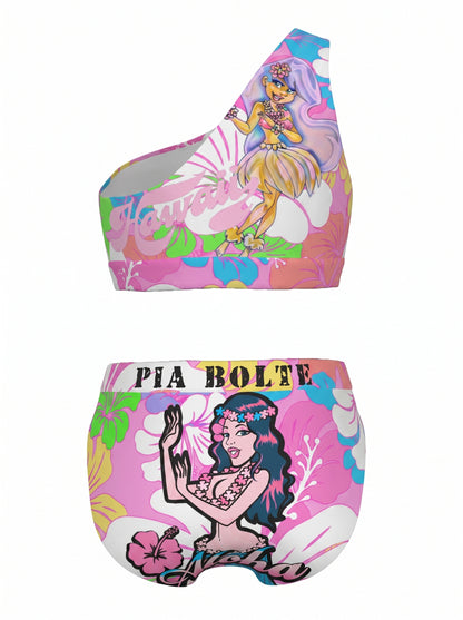 PIA BOLTE® Bikini - Aloha Hawaii (One Shoulder Edition) - PIA BOLTE® COUTURE