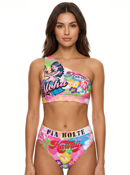 PIA BOLTE® Bikini - Aloha Hawaii (One Shoulder Edition) - PIA BOLTE® COUTURE