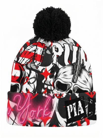 PIA BOLTE® Bommel-Mütze - New York Punk - PIA BOLTE® COUTURE