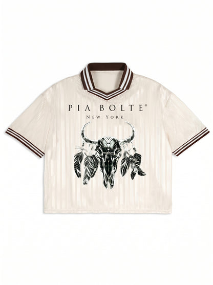 PIA BOLTE® Desert Skull Polo – Luxury Casual Shirt