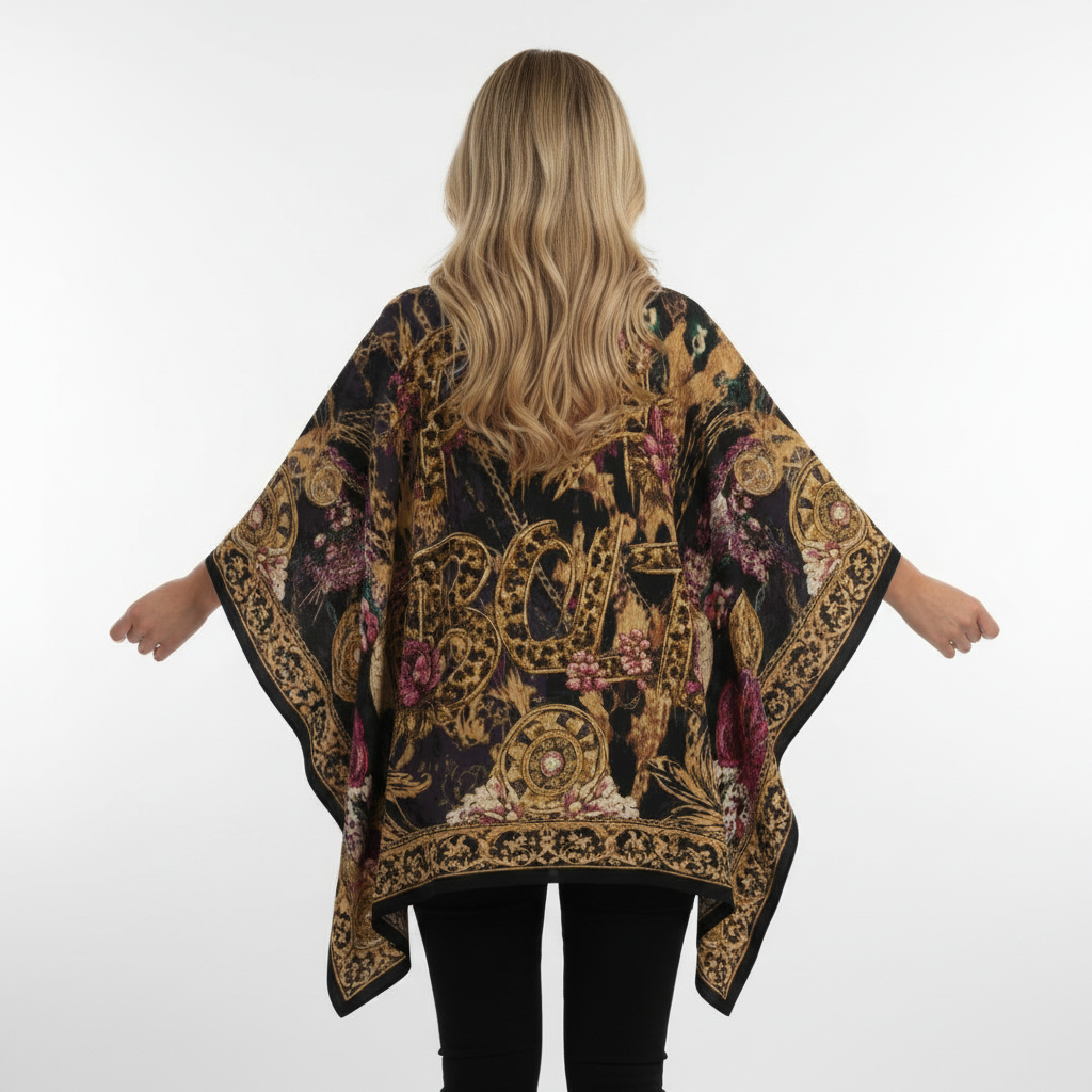 PIA BOLTE® Flower Luxury Poncho Jacket