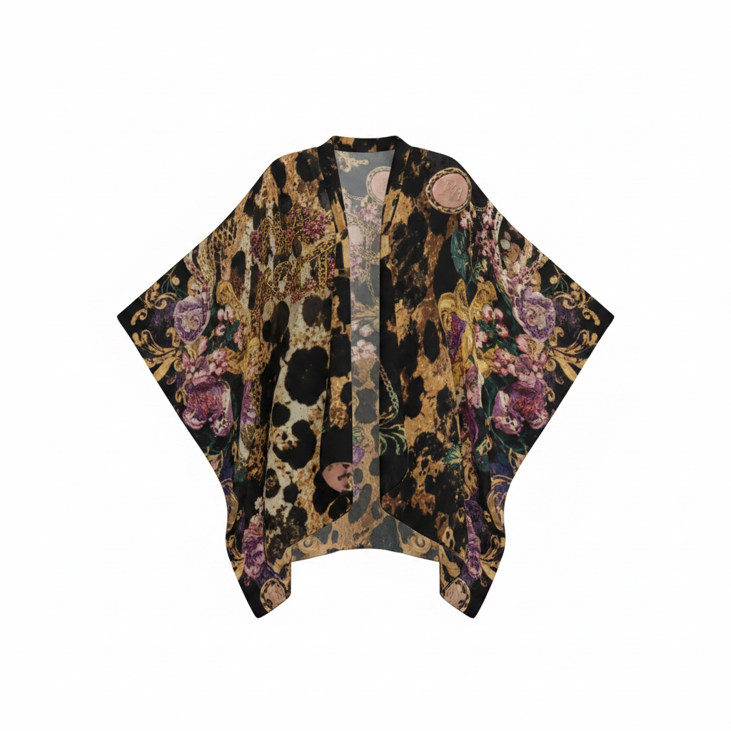 PIA BOLTE® Flower Luxury Poncho Jacket