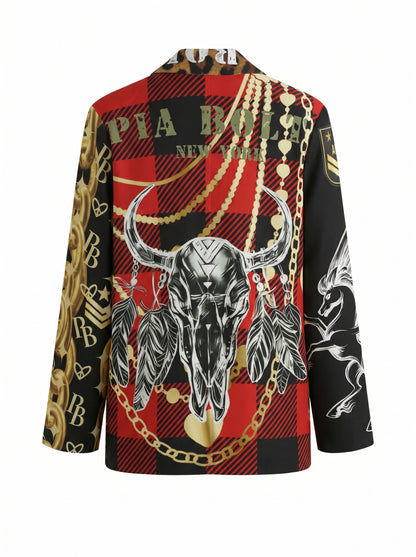 PIA BOLTE® Golden Dynasty Blazer – Baroque Couture