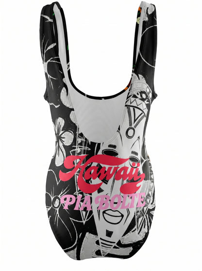 PIA BOLTE® High Cut Swimsuit Aloha Hawaii Flower Power - PIA BOLTE® COUTURE