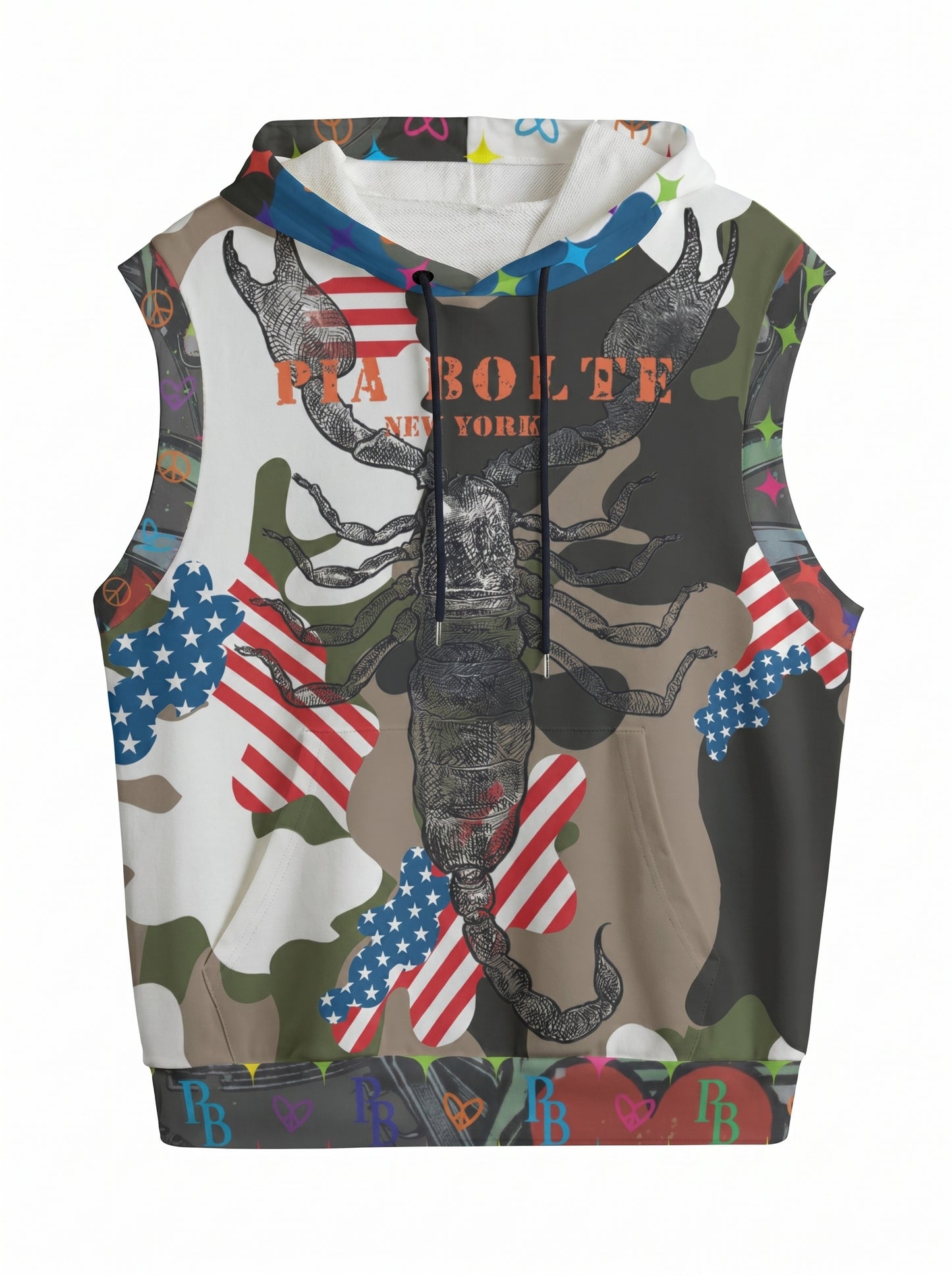 PIA BOLTE® Hooded Vest – Scorpion Camo Print