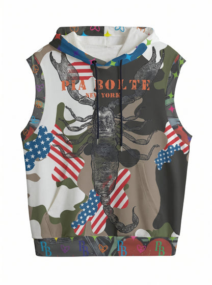 PIA BOLTE® Hooded Vest – Scorpion Camo Print