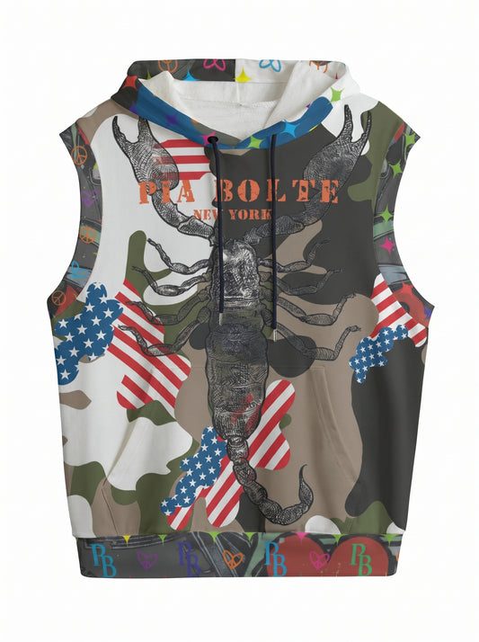 PIA BOLTE® Hooded Vest – Scorpion Camo Print