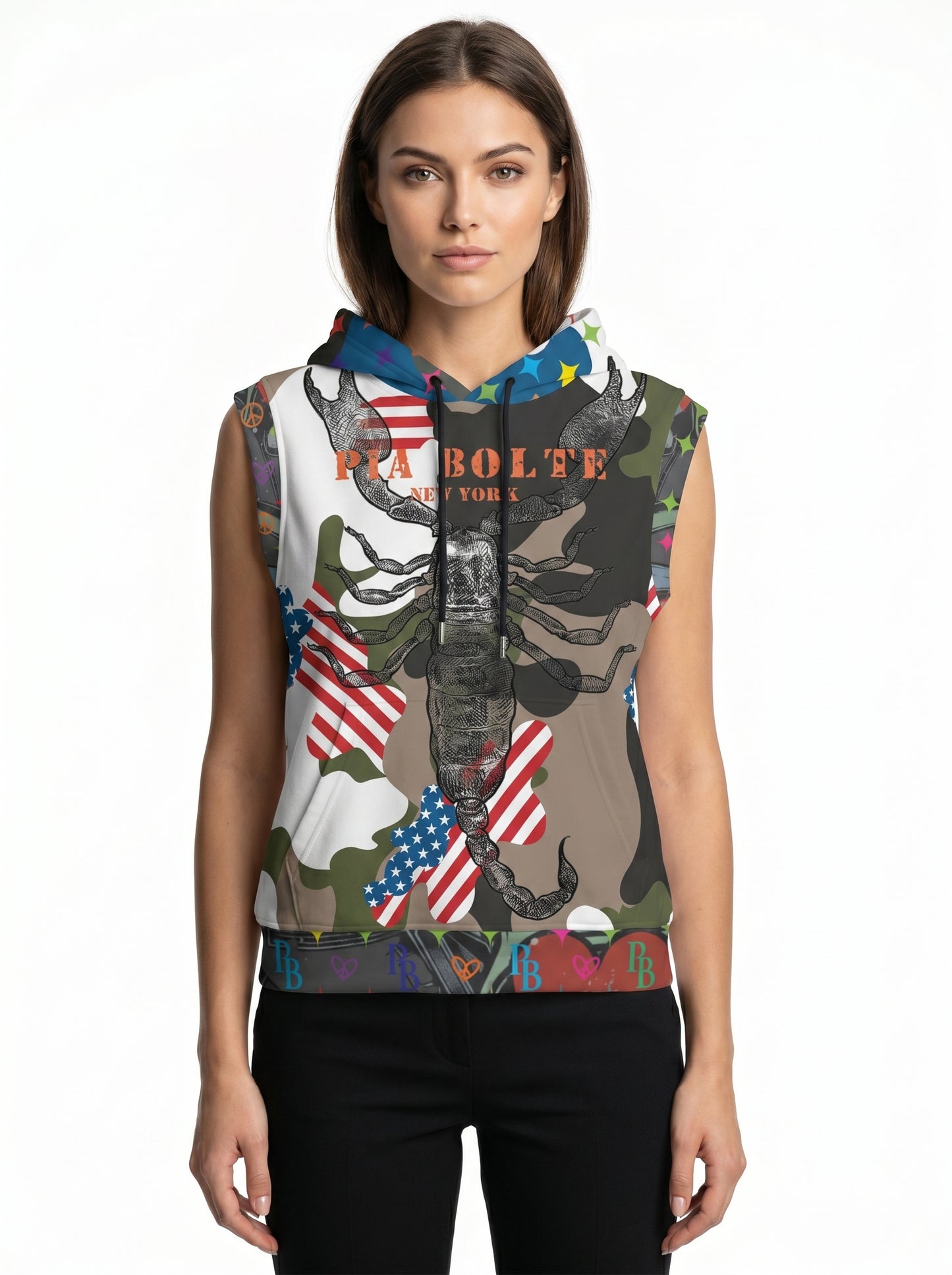 PIA BOLTE® Hooded Vest – Scorpion Camo Print