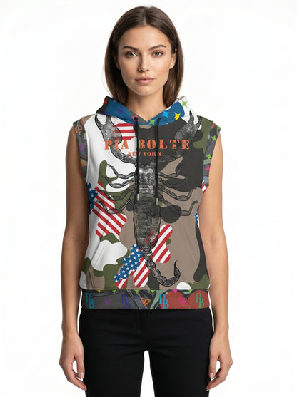 PIA BOLTE® Hooded Vest – Scorpion Camo Print