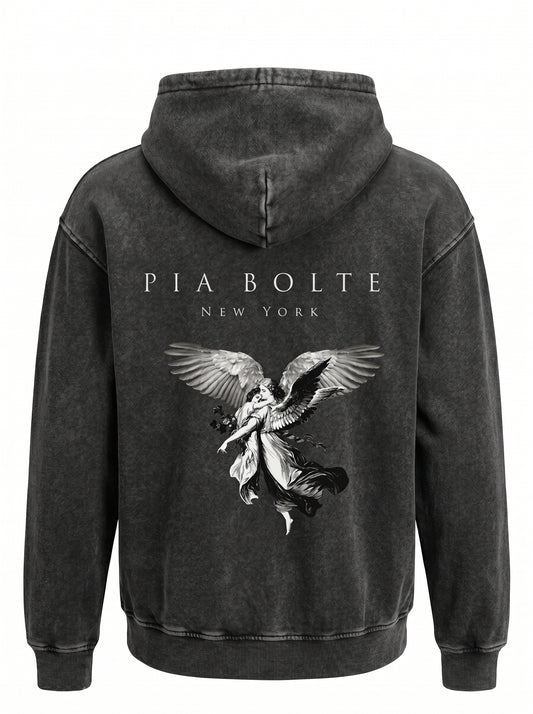PIA BOLTE® Hoodie - Angel grey-black