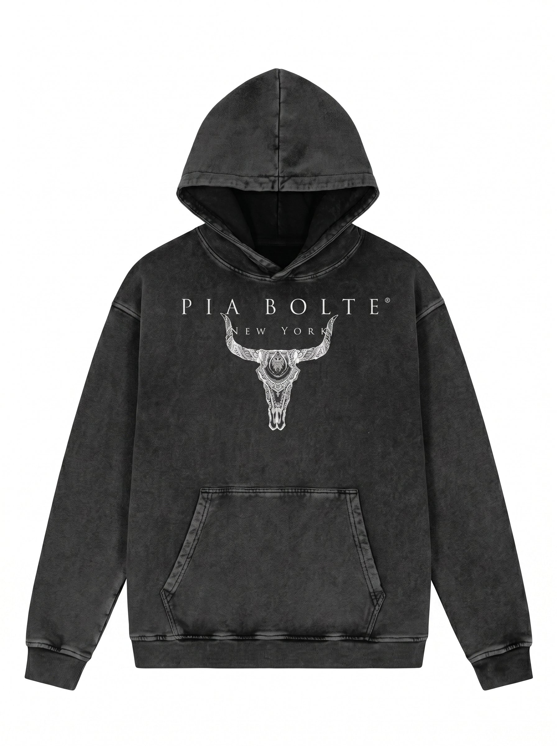 PIA BOLTE® Hoodie - Angel grey-black - PIA BOLTE® COUTURE