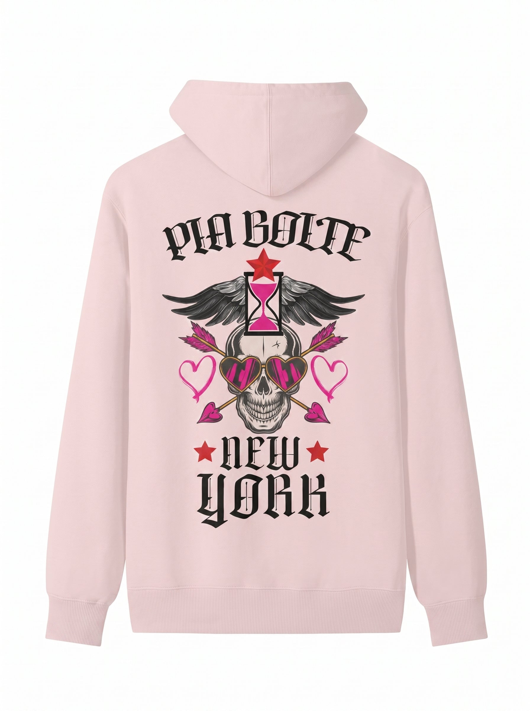 PIA BOLTE® Hoodie - baby pink NY - PIA BOLTE® COUTURE