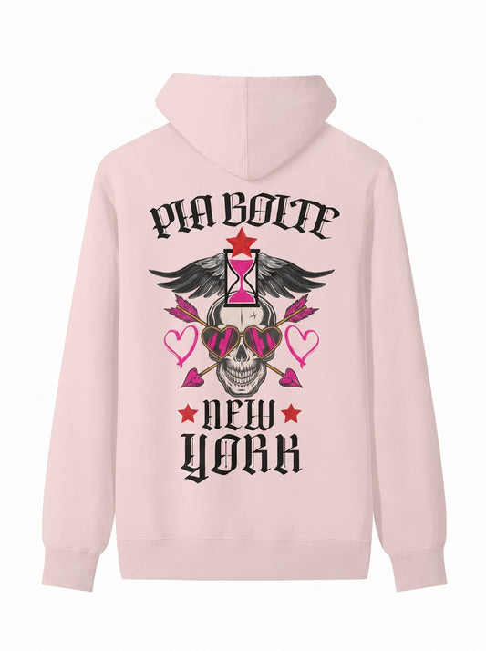 PIA BOLTE® Hoodie - baby pink NY - PIA BOLTE® COUTURE