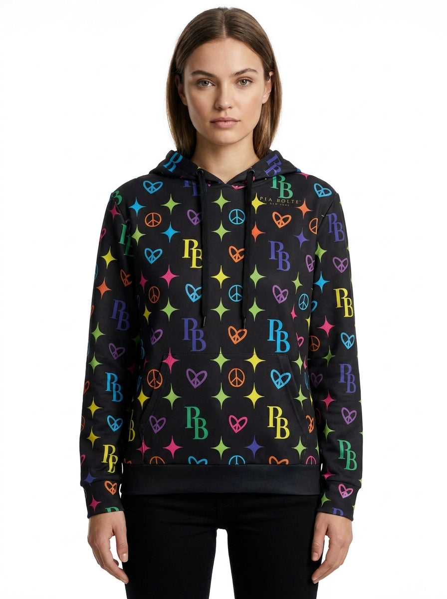 PIA BOLTE® Hoodie - Colourful Hologram - PIA BOLTE® COUTURE