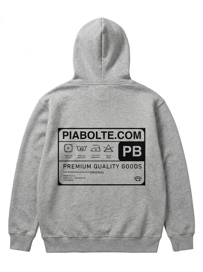 PIA BOLTE® Hoodie - Grey Retro Label