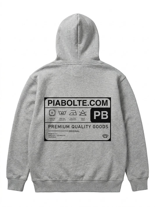 PIA BOLTE® Hoodie - Grey Retro Label