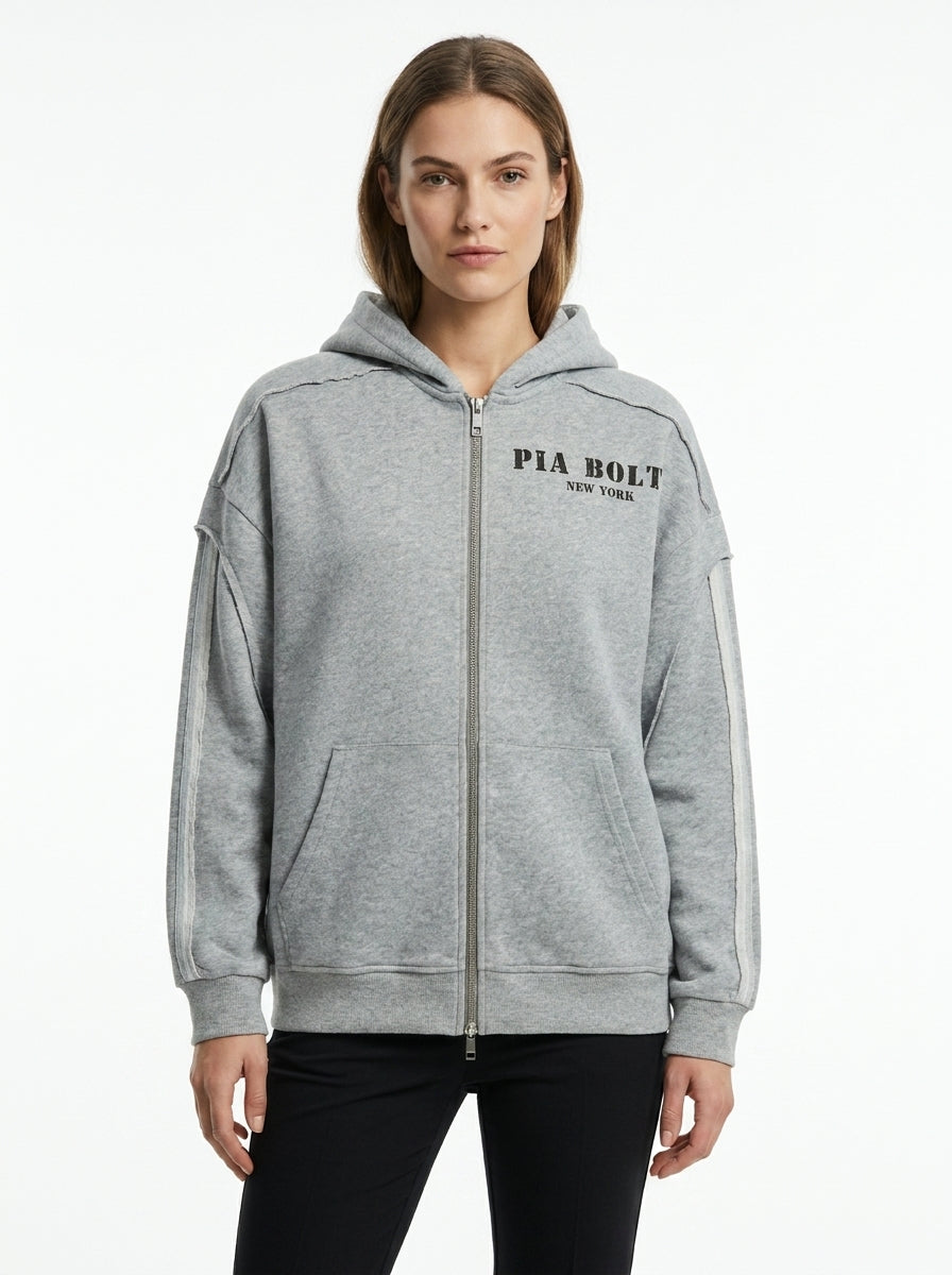 PIA BOLTE® Hoodie - Grey Retro Label