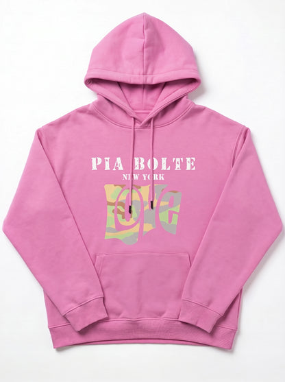 PIA BOLTE® Hoodie pink LOVE chief indiana skull (unisex) - PIA BOLTE® COUTURE