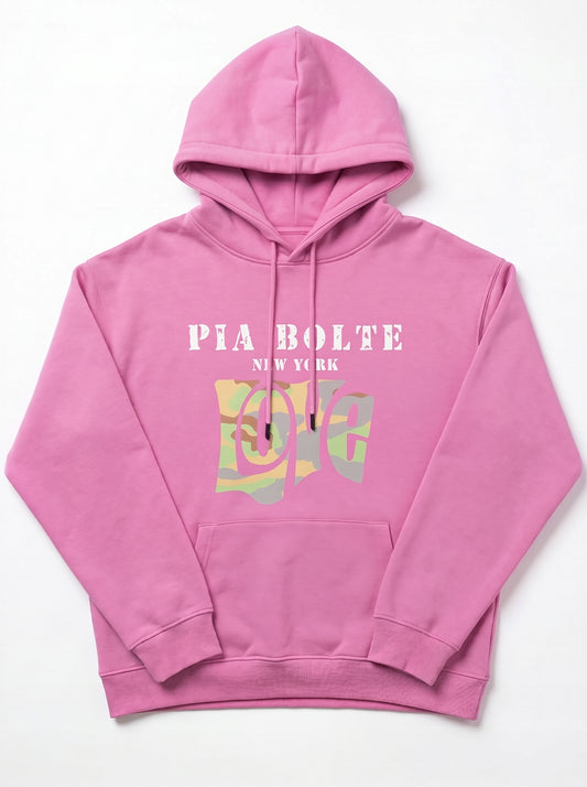 PIA BOLTE® Hoodie pink LOVE chief indiana skull (unisex)