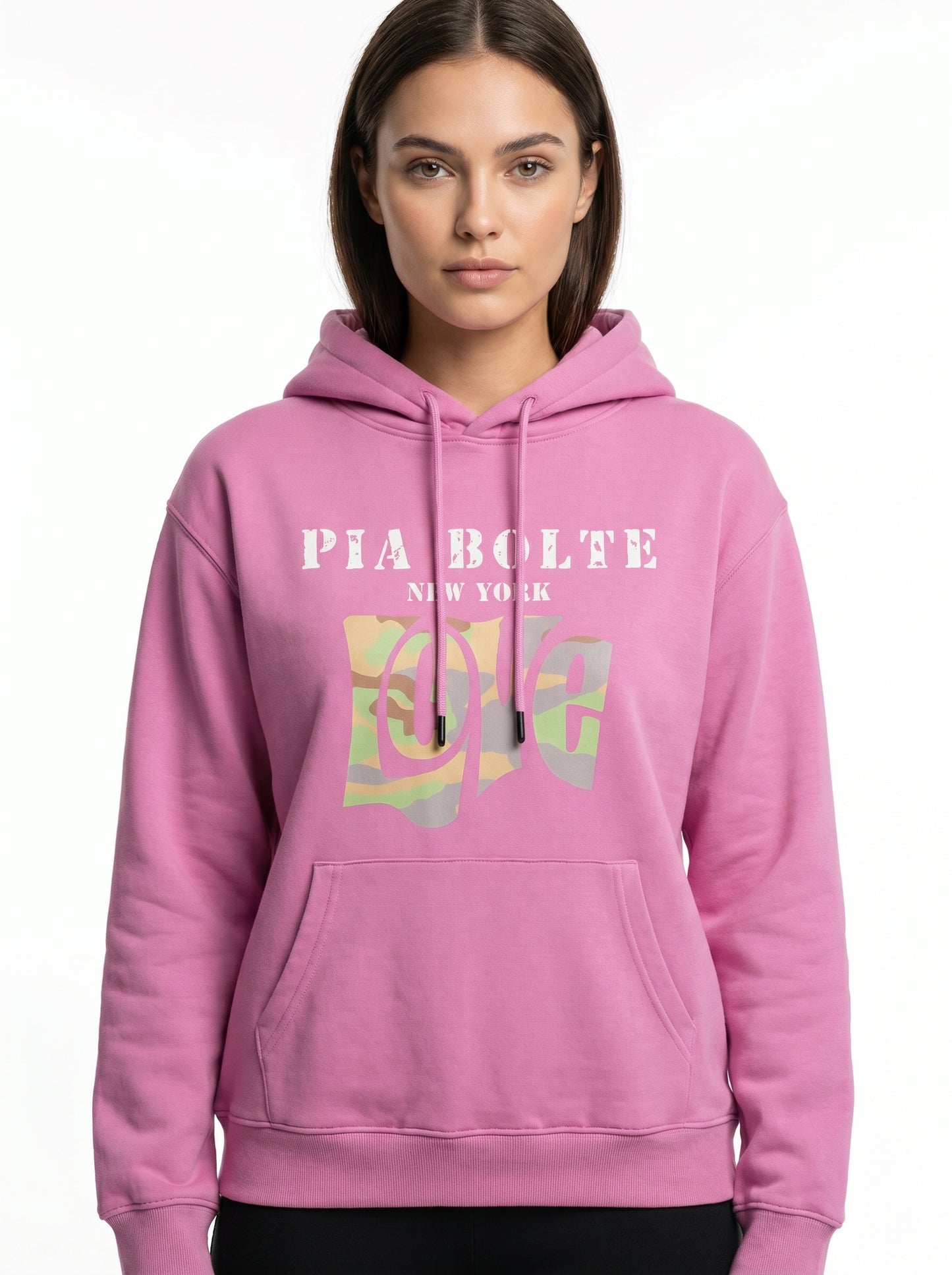 PIA BOLTE® Hoodie pink LOVE chief indiana skull (unisex) - PIA BOLTE® COUTURE