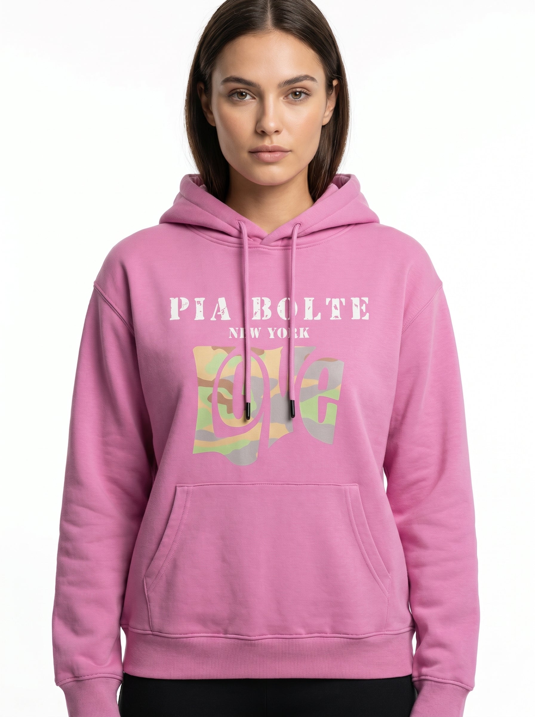 PIA BOLTE® Hoodie pink LOVE chief indiana skull (unisex) - PIA BOLTE® COUTURE