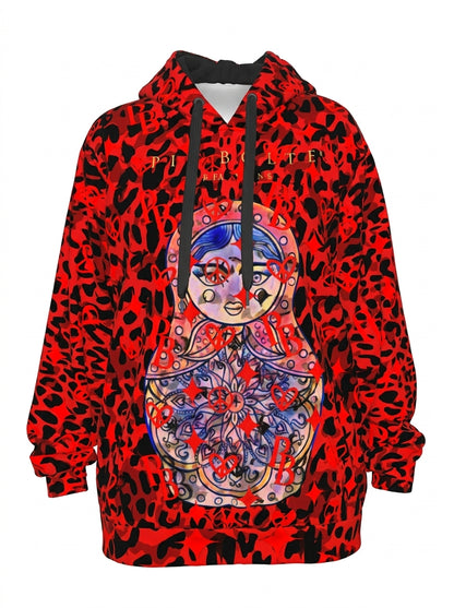 PIA BOLTE® Hoodie - Red Leo Matroschka - PIA BOLTE® COUTURE