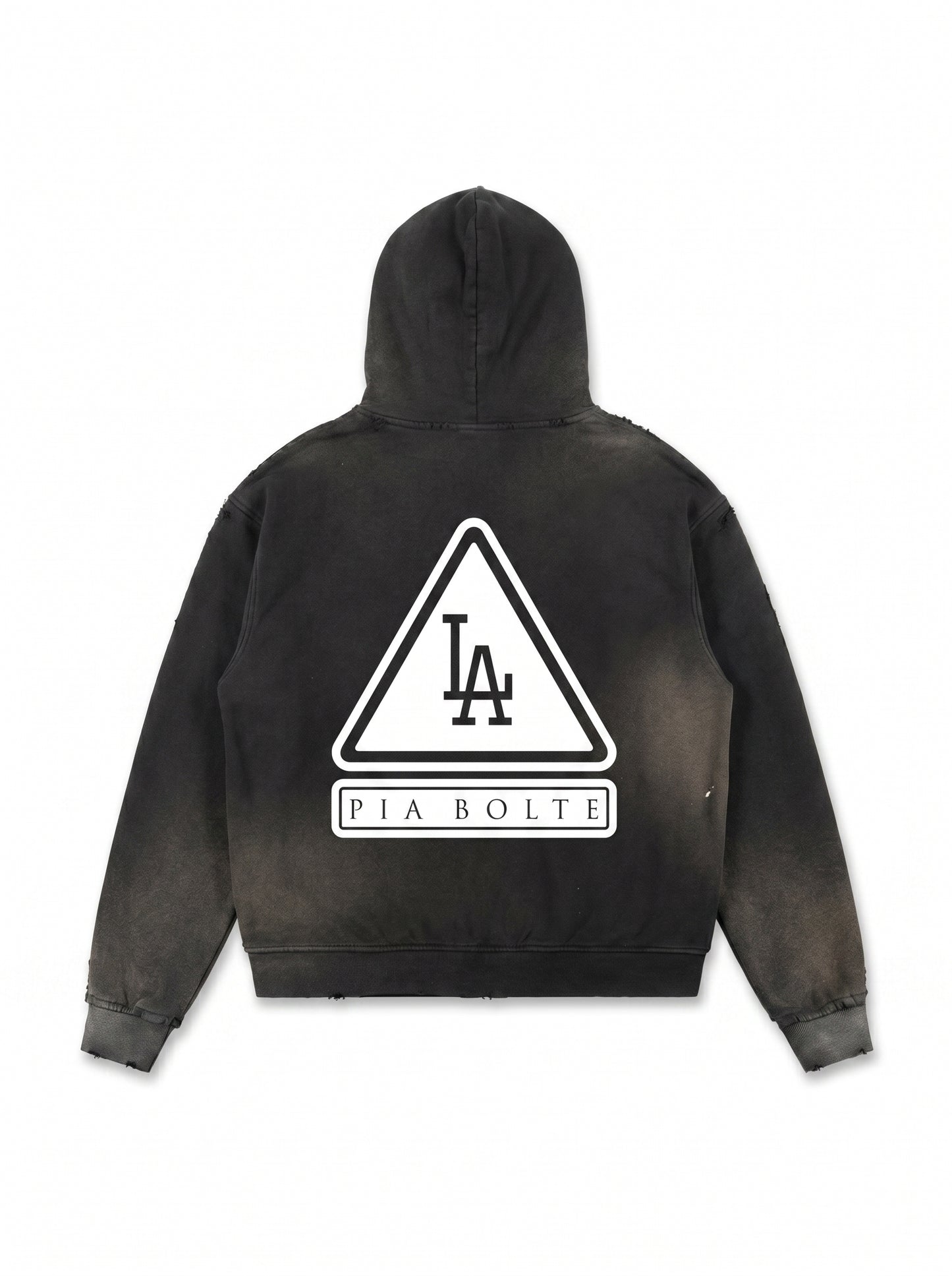 PIA BOLTE® Hoodie – Sun Fade Frayed LA Black Edition