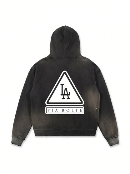 PIA BOLTE® Hoodie – Sun Fade Frayed LA Black Edition