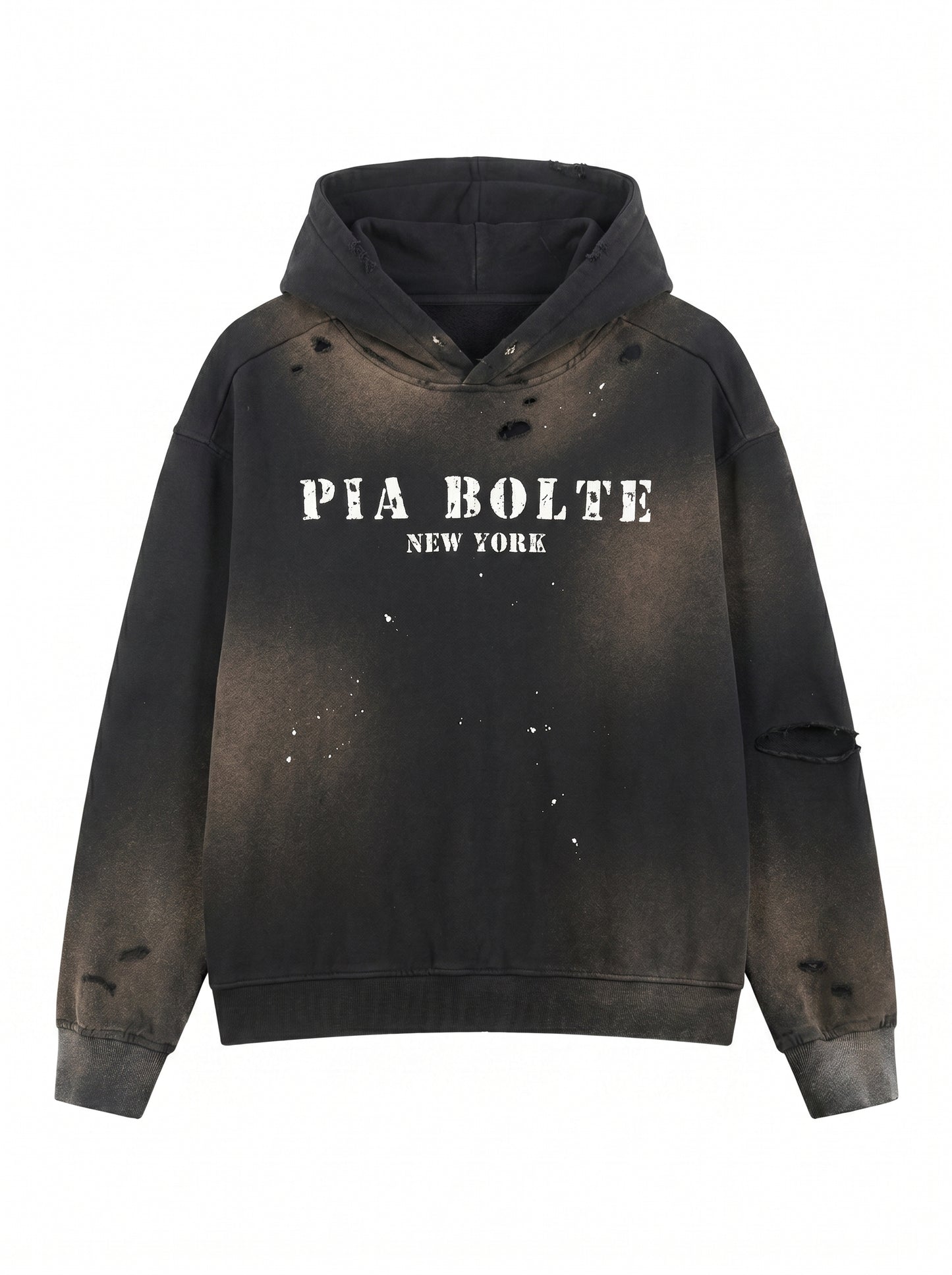 PIA BOLTE® Hoodie – Sun Fade Frayed LA Black Edition