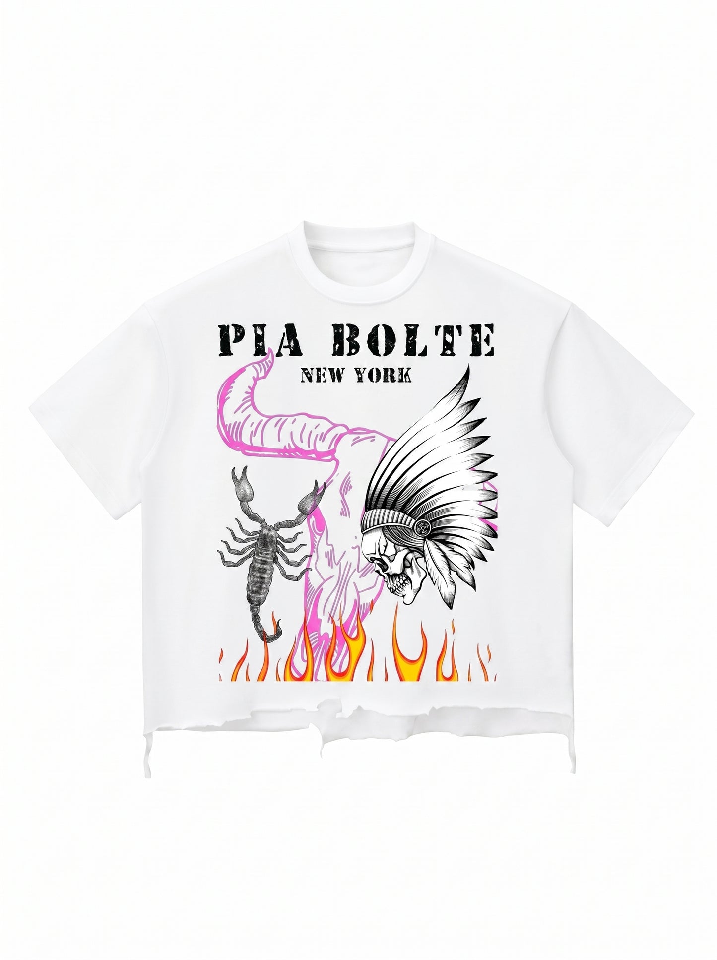 PIA BOLTE® Inferno Art Cropped Shirt