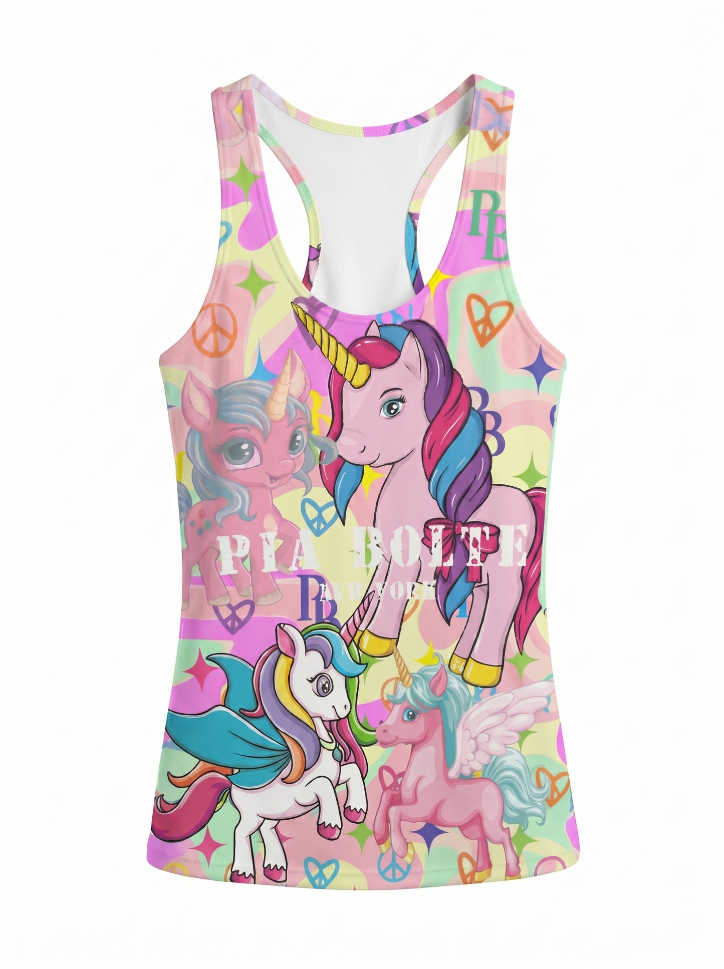 PIA BOLTE® “Unicorn Riot” Tanktop – Rainbow Fantasy Drop