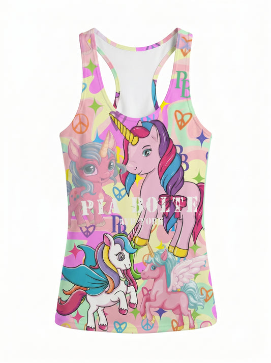 PIA BOLTE® “Unicorn Riot” Tanktop – Rainbow Fantasy Drop