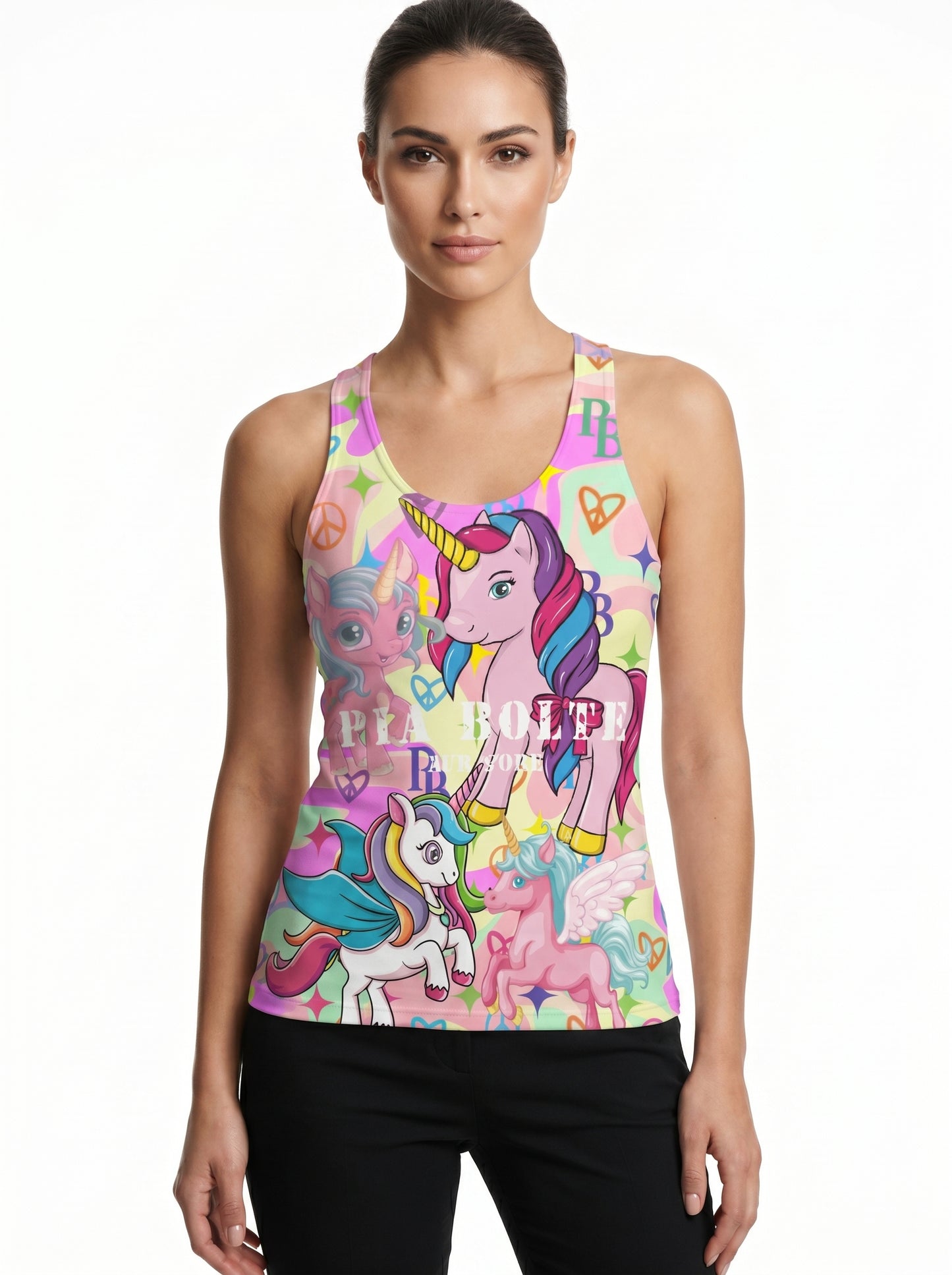 PIA BOLTE® “Unicorn Riot” Tanktop – Rainbow Fantasy Drop
