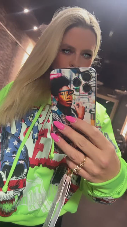 CROP neon GREEN