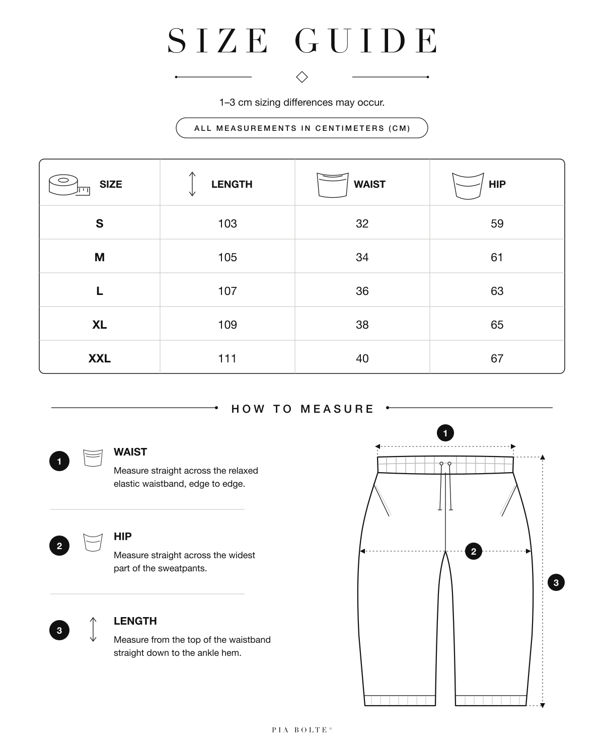 PIA BOLTE® PINK GLAM PATCH BARREL SWEATPANTS