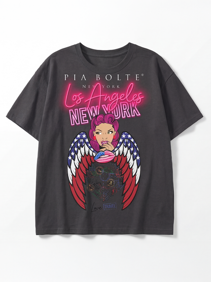 T-Shirt LA love NYC - PIA BOLTE® COUTURE