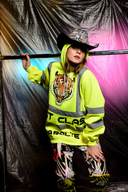 Hoodie construction Worker neon yellow