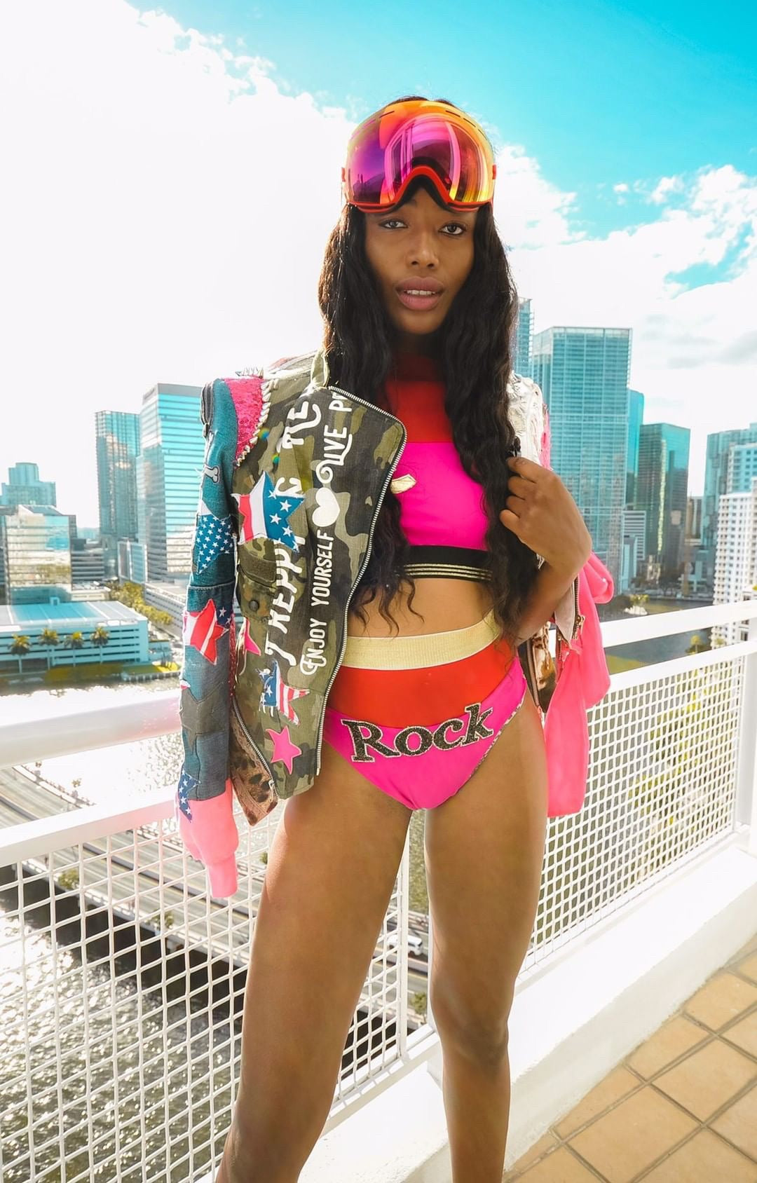 PIA BOLTE® MIAMI BIKINI Pink red ROCK - PIA BOLTE® COUTURE