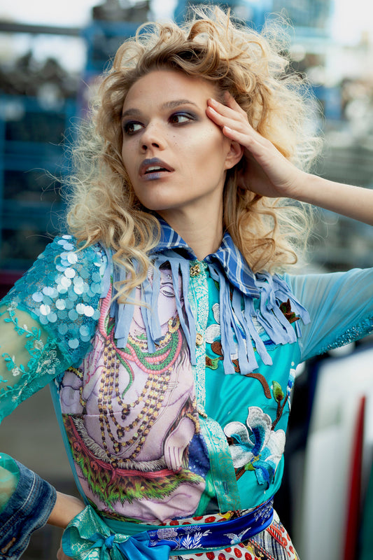 PIA BOLTE® Ocean Blue Dress - PIA BOLTE® COUTURE