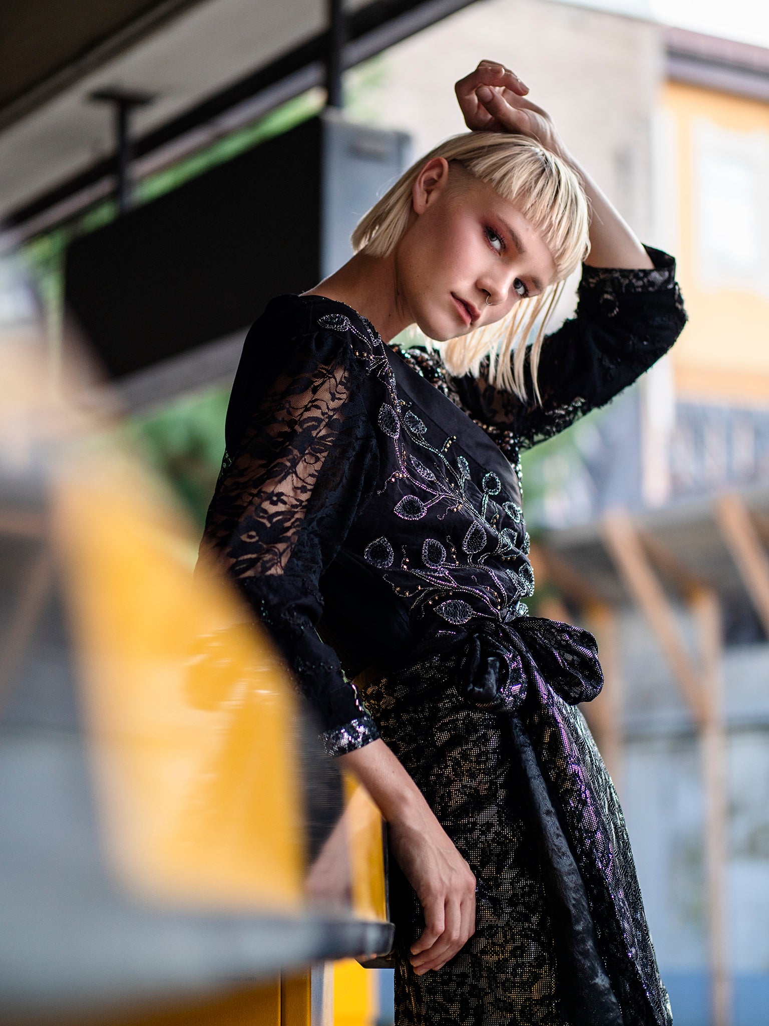 PIA BOLTE® Dress Black SWAN - PIA BOLTE® COUTURE