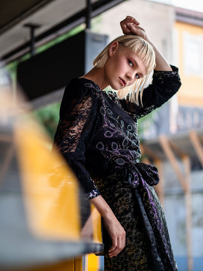 PIA BOLTE® Dress Black SWAN - PIA BOLTE® COUTURE