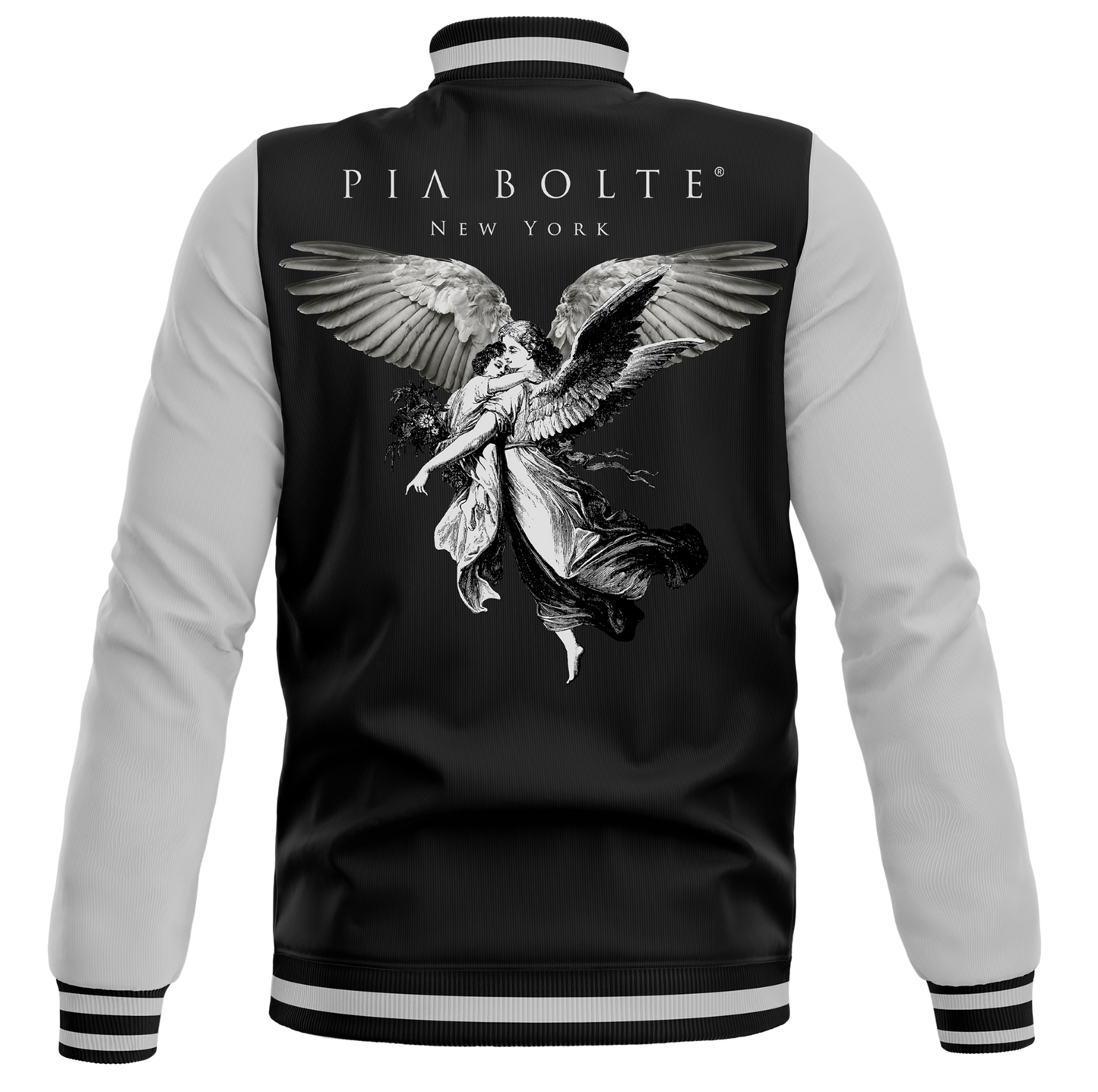 College Jacket black grey ANGEL MEN