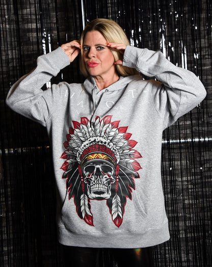 HOODIE INDIAN grey