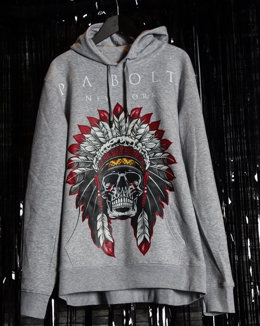 HOODIE INDIAN grey