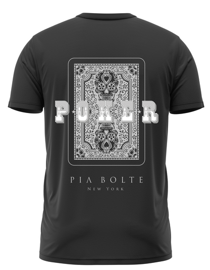 Men T-Shirt POKER black grey