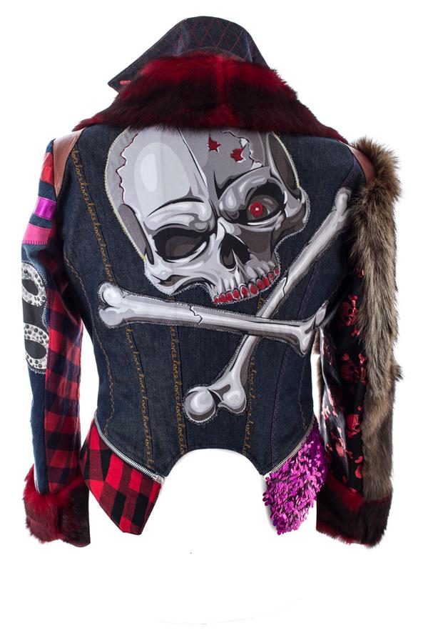 PIA BOLTE® NYC Winter red Skull - PIA BOLTE® COUTURE