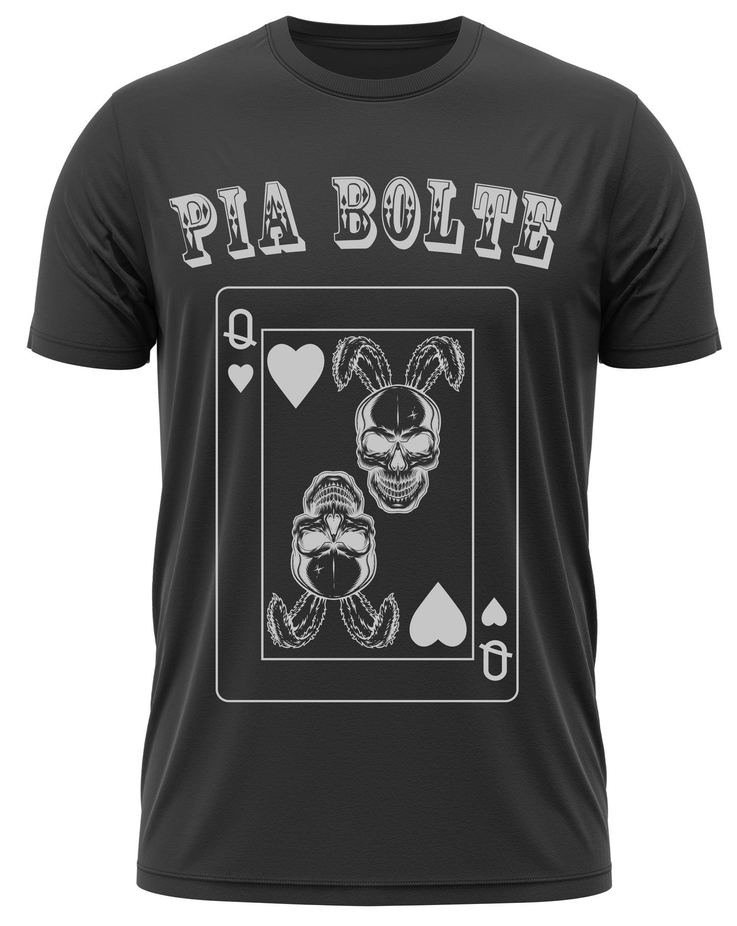 Men T-Shirt POKER black grey